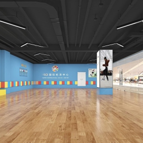 现代轮滑培训机构3D模型下载